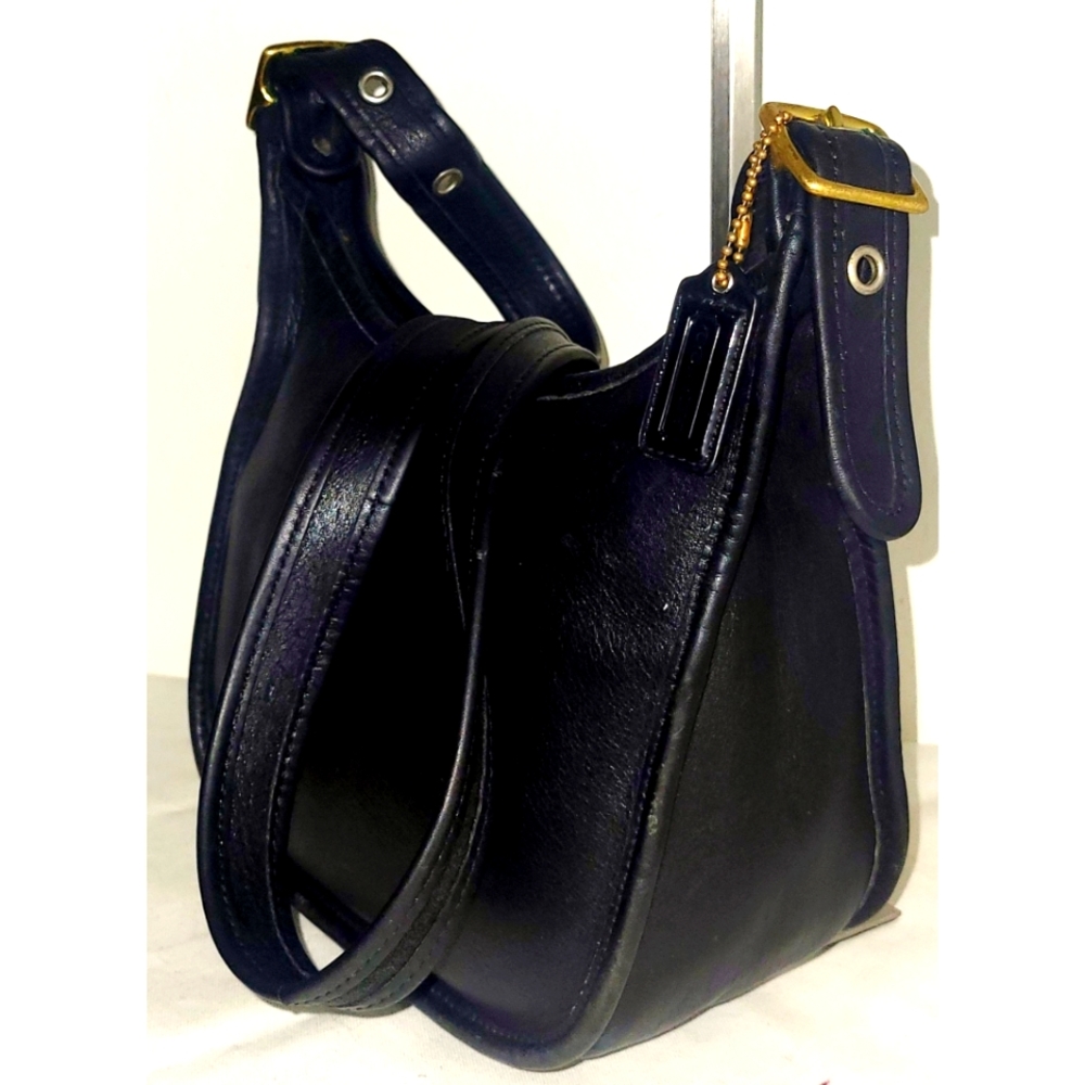 Coach 9950 Vtg Janice Legacy Black Leather Crossbody